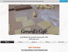Tablet Screenshot of gerardiscafe.com